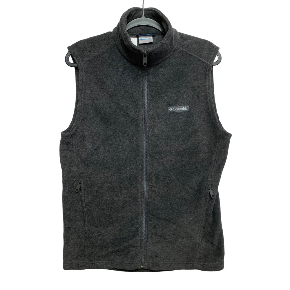 Columbia Vest Mens Small Gray Steens Mountain AM1535 Full Zip Fleece